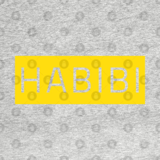 Habibi in a yellow rectangle by azab